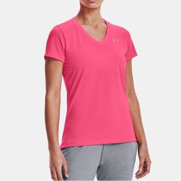 Under Armour Drifit Tee Pink - Picture 1 of 6